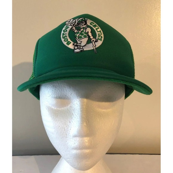 Vintage Children's Sized Boston Celtics Snapback Hat Foam Mesh‎ Boy's Girl's - Picture 1 of 7